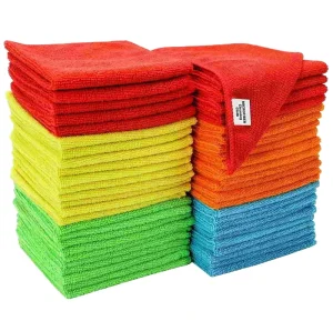 400gsm Warp Knitted Microfiber Cloths Highly Absorbent Lint-Free Kitchen Towels for Window Glass Car Wash Polishing Flooring
