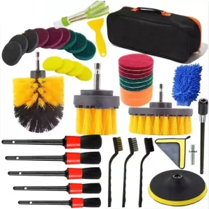 40Pcs Cross Border Car Detailing Brush Set PP Durable Multifunctional Eco Friendly Handheld Cleaning Brush