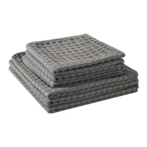40cm X 40cm Waffle Pattern Water-Absorbent Glass-Cleaning Weave Towel Car Wash Clean Dish Cloths Ultra Soft Quick Drying