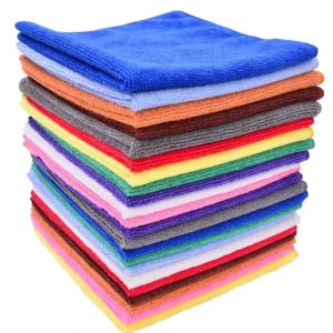 40×40 Colorful Car Detailing 100% Microfiber Micro Fiber Cleaning Cloth Microfiber Towels
