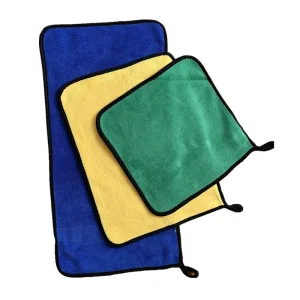 40x40cm 500GSM Super Absorption Micro Coral Fleece Glass Cleaning Cloth Car Seat Detailing Washing Towel