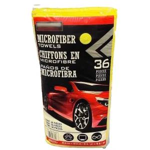 40x40cm Square 36-Pack Automotive Microfiber Towel Eco-Friendly Reusable Car Polishing Detailing Quick-Dry Cleaning Cloth
