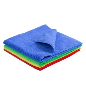 40x40cm Square 80% Polyester 20% Polyamide 250gsm Eco-Friendly Microfiber Rags-Multi-Purpose Lint-Free for Kitchen Car Workshop