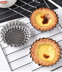 430 Stainless Steel Egg Tart Cupcake Molds Kitchen Accessories