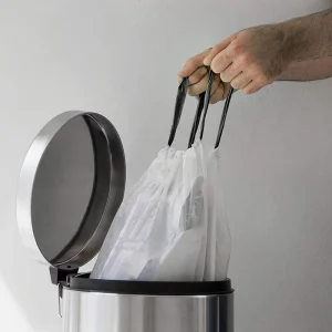 45 Gallon Trash Bags by Large Black Plastic Garbage Bags for Contractor Industrial Home Kitchen Commercial Yard Lawn Leaf