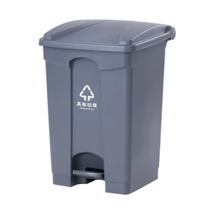 45L Plastic Waste Bin with Pedal Trash Can for Garbage Usage Rectangle Medical Trash Bins