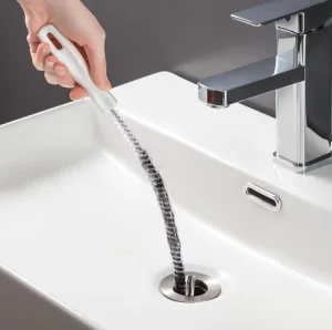45cm Pipe Dredging Brush Bathroom Hair Sewer Sink Cleaning Brush Drain Cleaner Clog Plug Hole Remover Tool