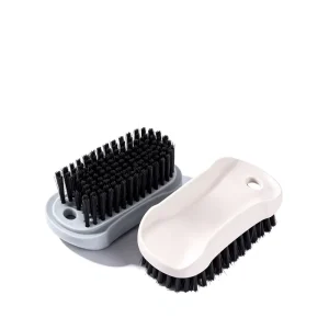 4700 Grey Clothes Brush PP Plastic Handle PET Hard Bristles Household Garment Lint Dust Stain Cleaning Brush for Clothing Sofa
