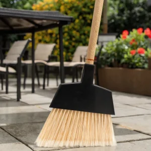 48 Inch Heavy Duty Plastic Angle Broom Head for Concrete Garden Outdoor Road Household Dust Cleaning