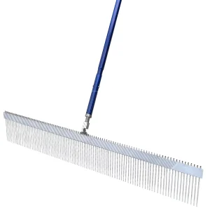 48-inch Industrial DIY Steel Wire Spacing 3/4 Inch Texturizing Brush Flat Concrete Aluminum Wire Texture Broom Tools OEM Support
