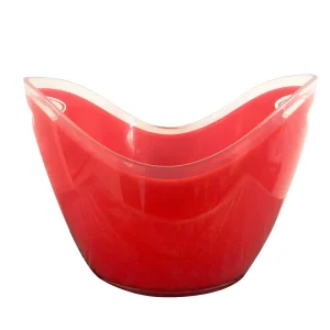 4L 8L Ice Bucket Multiple Large Capacity Custom Logo Acrylic Plastic Transparent Led Illuminated Ice Bucket