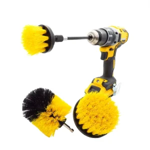 4pcs Drill Cleaning Brush Attachment Set with Shank, Detailing Electric Brush for Bathroom, Kitchen, and Car Washing