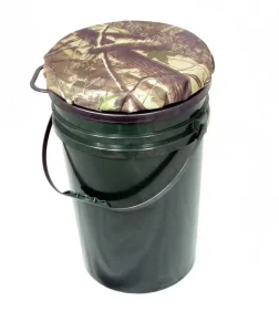 5 Gallon Portable Waterproof PP Plastic European Style Bucket with Swivel Seat and Lid Eco-Friendly Durable for Garden