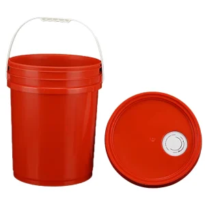 5 Gallon gal 10 18 20l Heavy Duty White Oil Paint Wash pp Plastic Bucket with Lid Handle Plastic Pail