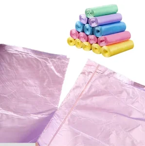5 Rolls Small Trash Garbage Bags 4 Gallon Strong Disposable Durable Plastic Trash Bags for Office Home Kitchen Garden Waste Bin