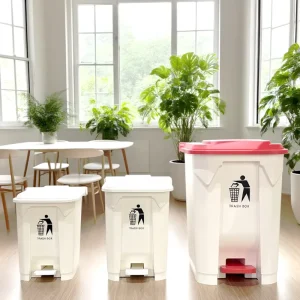 50 Liter Household Pedal Garbage Bin and Wastebin Bin and 50 L Plastic Pedal Bins
