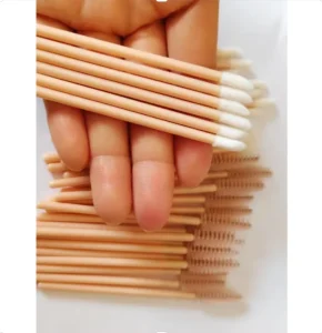 50 Pk Beige Nude Color Disposable Lip Stick Clean Brush Wand Applicators for Eyelash Extension Make up Brush Customized Color