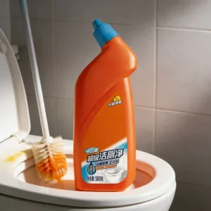 500G Liquid Bent Nozzle Toilet Cleaner Eco Friendly Precise Application Fast Penetration Dirt Dissolving Surface Safe