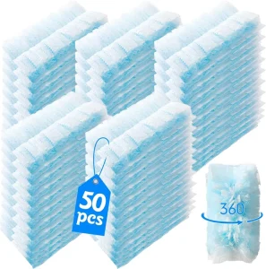 50PCS 360° Heavy Duty Duster Refills Larger Size Extra Thick Electrostatic Disposable Dusters Refill Electronics Duster Refill