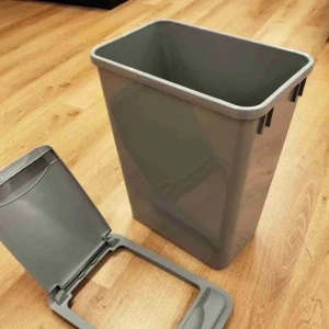 50QT Household Slim Waste Bin Waste Garbage Can Plastic Trash Cans Without Lid