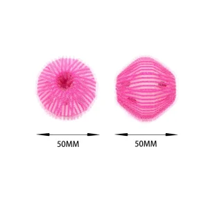 50mm Anti Tangle Eco Friendly Nylon Pet Fuzz Removal Large Size Laundry Ball Blue White Customization Available 6 Pack