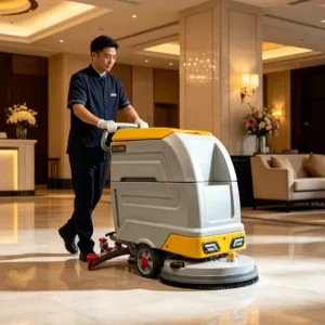 510mm Walk Behind Floor Scrubber Battery Operated Floor Cleaning Machine for Warehouse Factory