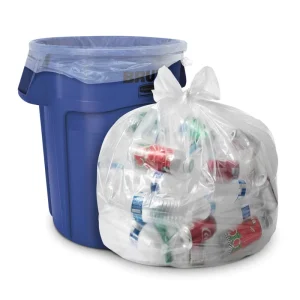 55 Gallon Clear Trash Bags Heavy Duty Industrial Liners Clear Contractor Garbage Bags Plastic Bags for Serious Garbage Cleanup