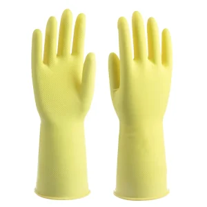 55g Kitchen Washing Dishwashing Household Gloves Cleaning smooth lined Rubber Latex Gloves