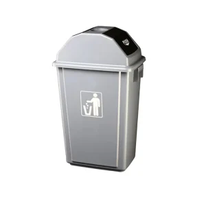 58L Large Capacity Top Swing Lid Plastic Rubbish Garbage Dust Bin Waste Collection Container