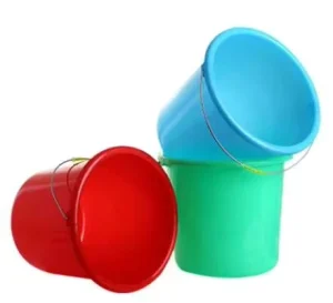 5L 10L Plastic Bucket Water Bucket with Iron Bucket Handle