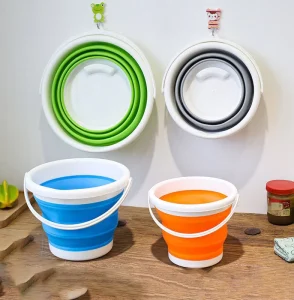 5L Collapsible Bucket Collapsible Foldable Water Bucket Portable Folding Water Container Space Saving Bucket for Home Household