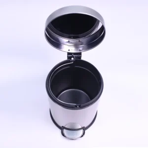 5L Recycling Pedal Dust Waste Bins Stainless Steel Household Bedroom Trash Can Metal Recycle Kitchen Garbage Bin