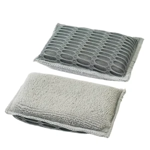 5PCS Double Sides Kitchen Dishwasher Clean Sponge Scouring Pads Car Detailing Interior Scrub Wash Cellulose Dish Sponge