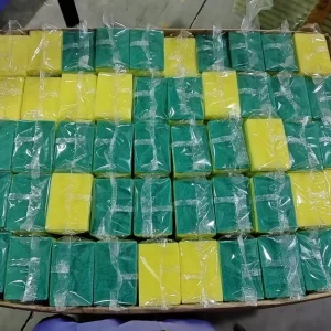 5Pcs/pack Sponge Scouring Pad Rectangle Sponges for Dishes Cleaning Dish Washing Scrubber Kitchen Washing Brush