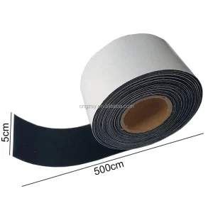 5m roll Consumable Car Vinyl Film Wrap Squeegee Cloth Squeegee Spare Felt 5cm Felt Edge Black for Car Wrapping Scraper A08 5M