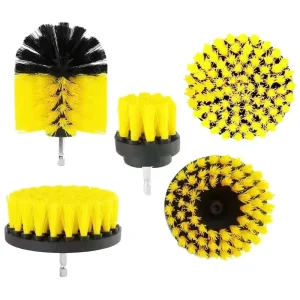 5pcs PP Drill Cleaning Wash Car Brush Set Household Cleaning Kit for Car Cleaning