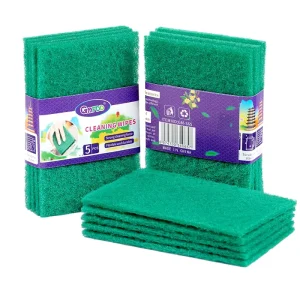 5pcs pack Sponge Scouring Pad Acrylic Durable Scrubber Pot Rust Removal Kitchen Dish Washing Household Kitchen Tools Cleaning