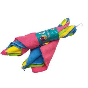 5pk 30*30cm Microfiber Plain Cleaning Cloth with Hook