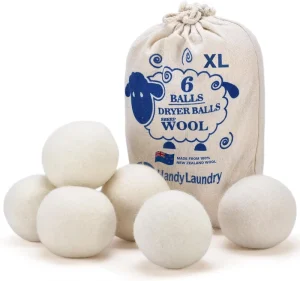 6 Ball Pack Drying Wool Balls for Removing Static Electricity Wrinkle Removing Clothes Laundry Balls
