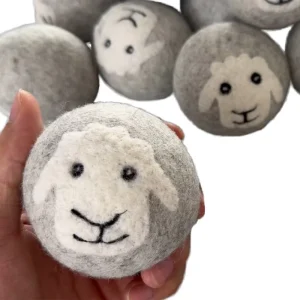 6 Pack 7cm XL New Zealand Wool Dryer Balls Organic Natural Fabric Softener Reusable Laundry Discs