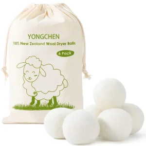 6 Pack 7cm XL New Zealand Wool Dryer Balls Organic Natural Fabric Softener Reusable Laundry Discs