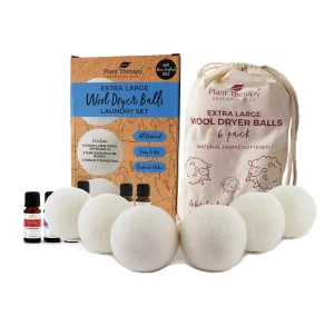 6 Pack Organic Wool Dryer Balls for Laundry Washing Machine