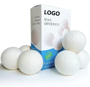 6 Pack XL Premium Natural Wool Dryer Balls Wool Softener Dryer Replaces Laundry Sheets Discs Washing