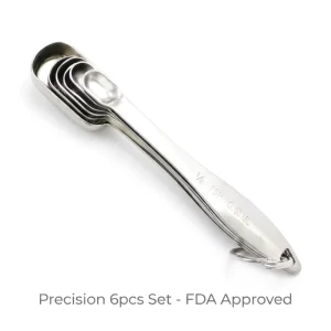 6-Piece Stainless Steel Measuring Spoon Set
