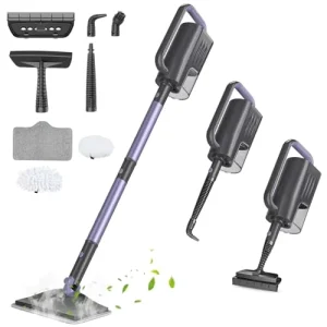 6 in 1 Multi Function Steam Mop Extended Power Cord Telescopic Rod Lightweight Body High Temperature Deep Cleaning