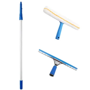 6.8m Telescopic Glass Cleaning Rod Household Water Scraper Window Cleaning Tool