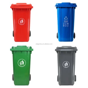 60L 100L 120L 240L Recycle Plastic Mobile Garbage Bin Garbage Can Waste Bin With Wheels Pedal