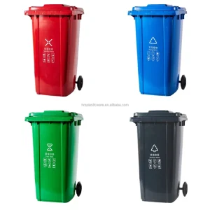 60L 100L 120L 240L Recycle Plastic Outdoor Large Garbage Bin Trash Can Dustbin Waste Bin