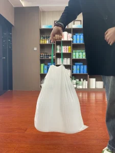 60L 90L 120L 160L 240L PE Recyclable Disposable Trash Bags with Valve Screen Printed for Tableware and Household Use