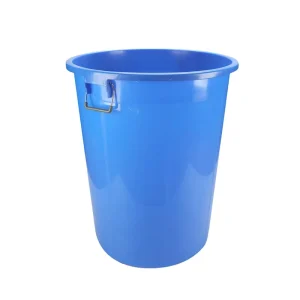 60L Food Grade Plastic Water Bucket with Handle Outdoor Round Open Top Waste Bin for Use with Drums Pails & Barrels